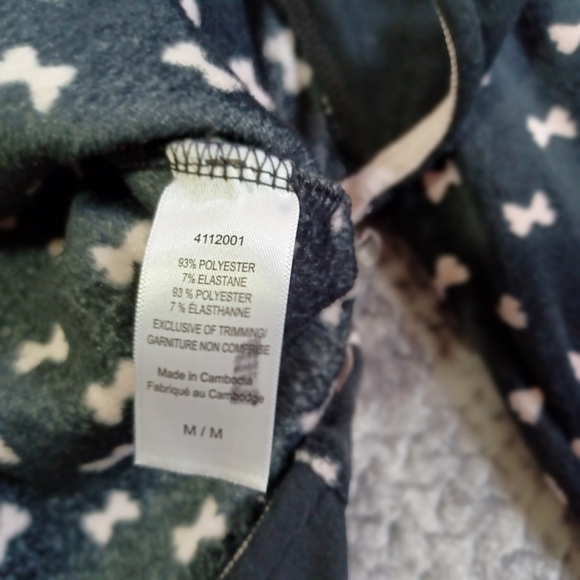 Kate Spade Silky Velour Sleep Set Pajamas Bows 2 Piece M Cozy core - Picture 6 of 14